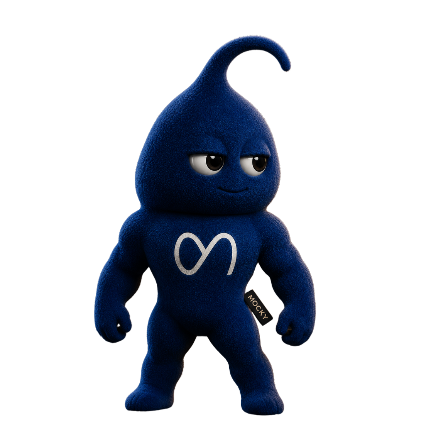 Mocky, la mascota oficial de MOCK, en tu hito actual